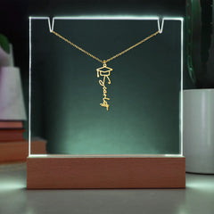 Keepsake Acrylic Graduation Cap Name Necklace Bundle
